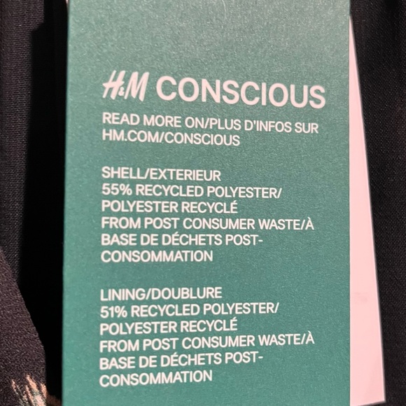 NWT - H&M Women’s Black Tieback Dress, Size Large - Picture 4 of 10